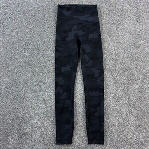 Lululemon Wunder‎ Train HR Tight Women's 2 Black Camo 25" Everlux LW5CQNS H3DC